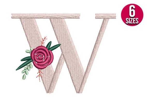 Floral Alphabet W Letter Review