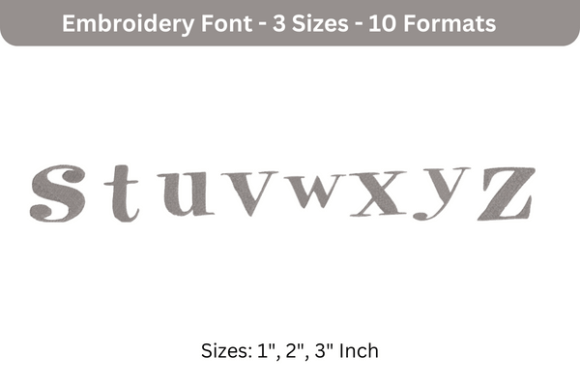 Pixie Font S to Z: A Seasonal Embroidery Must-Have