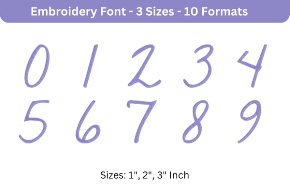 Romantic Font 0 to 9 Review